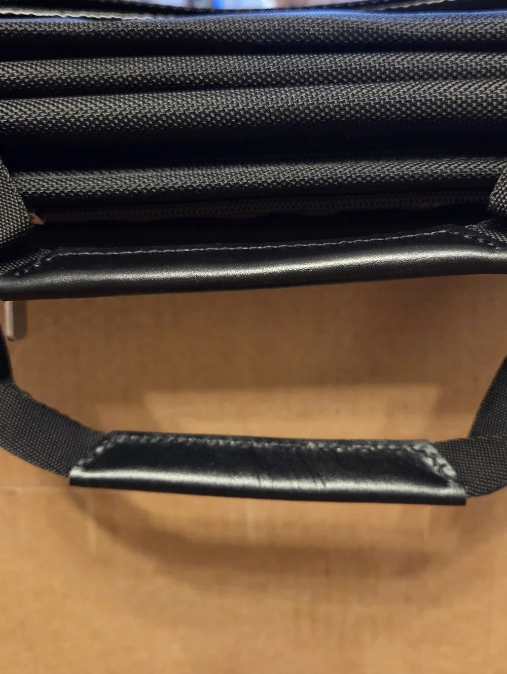 Lands' End Black Business Briefcase Laptop Bag Multi Compartment Professional Wo